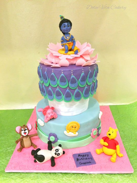 Krishna cake kids theme