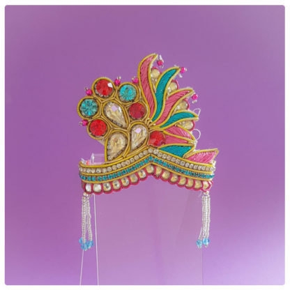 Large mukut crown for Krsna deity or doll