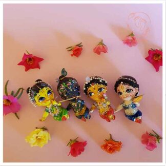 radha krsna and gopis vrajavasi set for sale