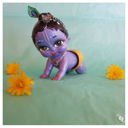 Krishna doll on his knees - Image 3