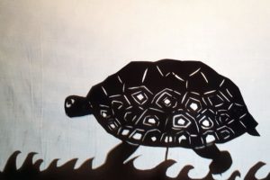 Kurma turtle shadow puppet incarnation sri krishna silhouette art theatre inspiration