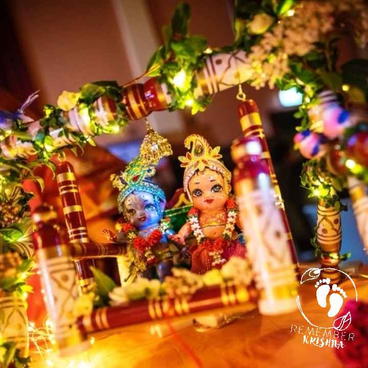 swing jhula krishna toys radha krsna on swing