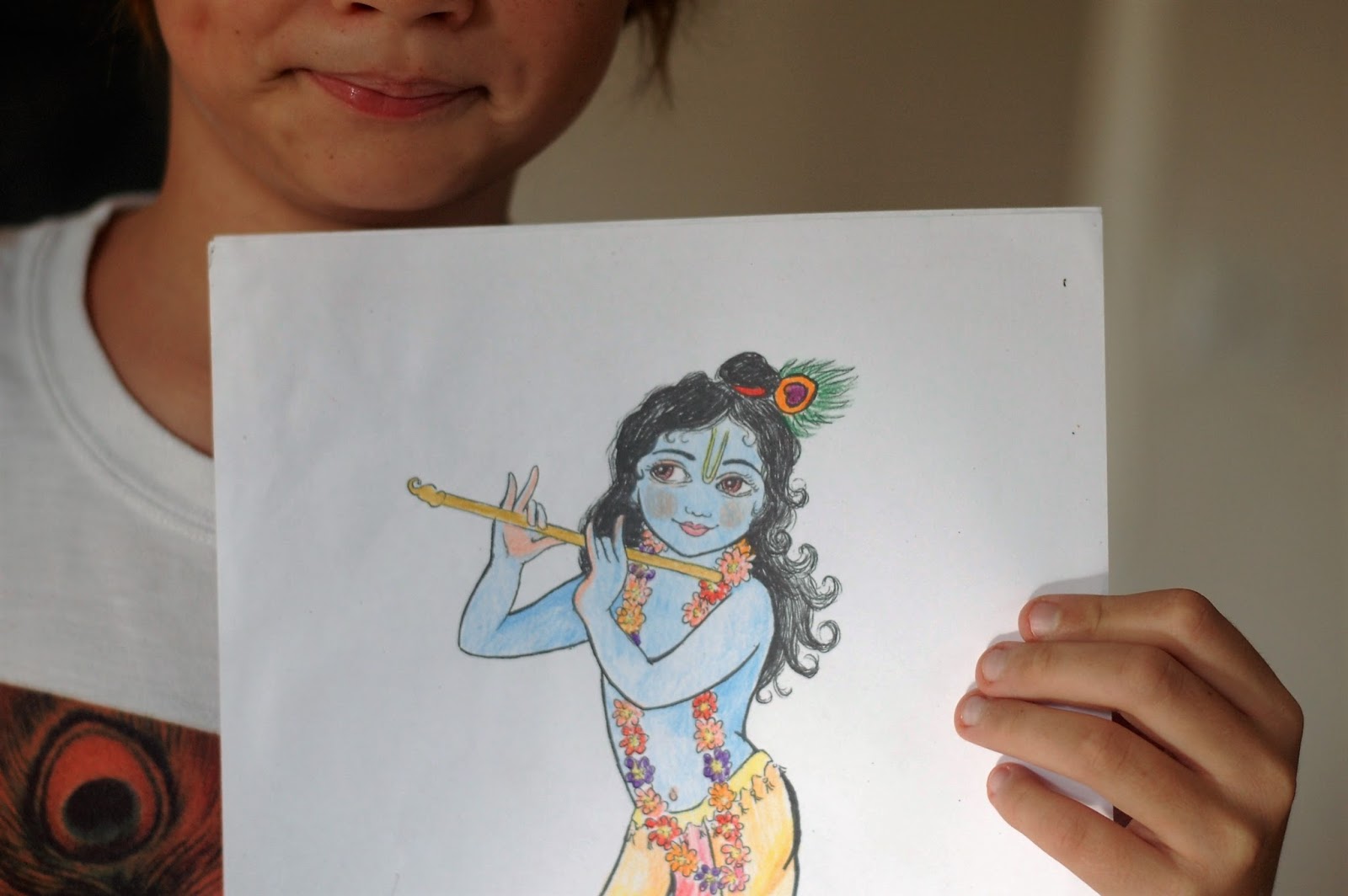 Krishna drawing - video Dailymotion-saigonsouth.com.vn