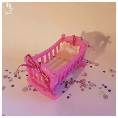 mini pink cradle rocking