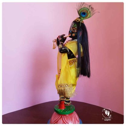 Syamasundar Krishna metal murti 12 inch deity ready to buy for home deity worship