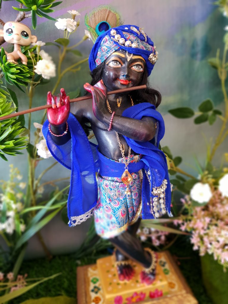 Gopinath Krishna deity black marble deity of krishna