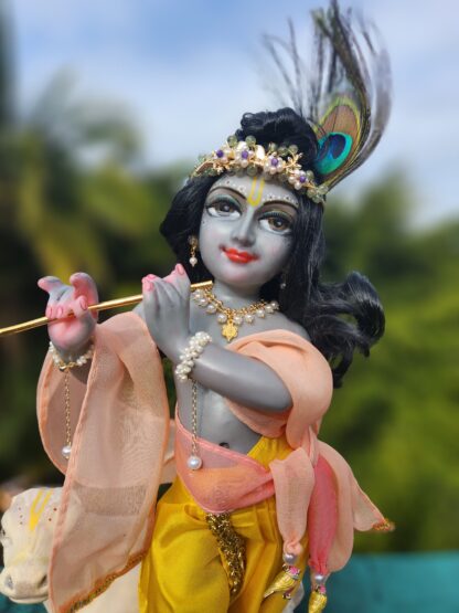 Yashodananda marble deity of Krishna 12 inch tall