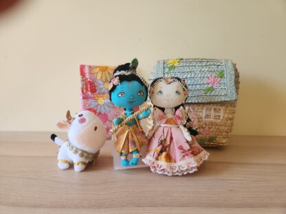 Soft Radha Krishna dolls set