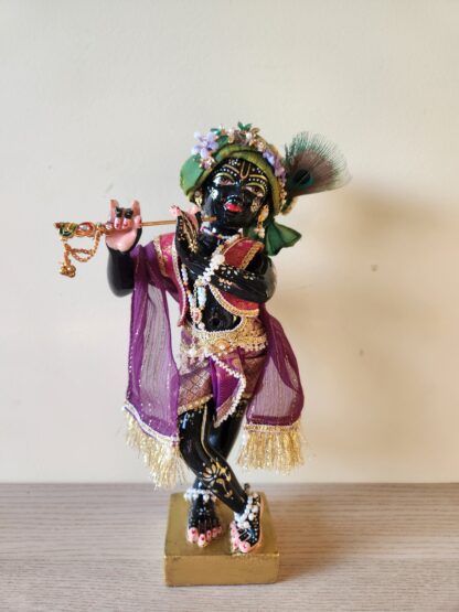 Black Krishna murti full shringar