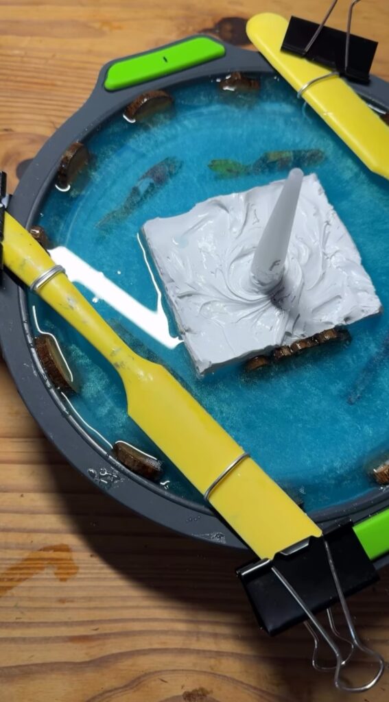 resin base formed for the deity to be inserted into